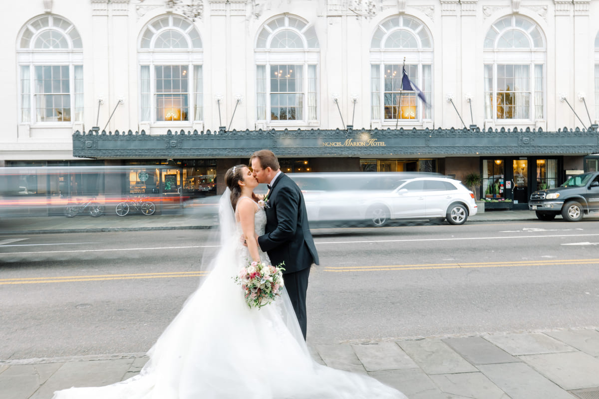 bride groom francis marion hotel