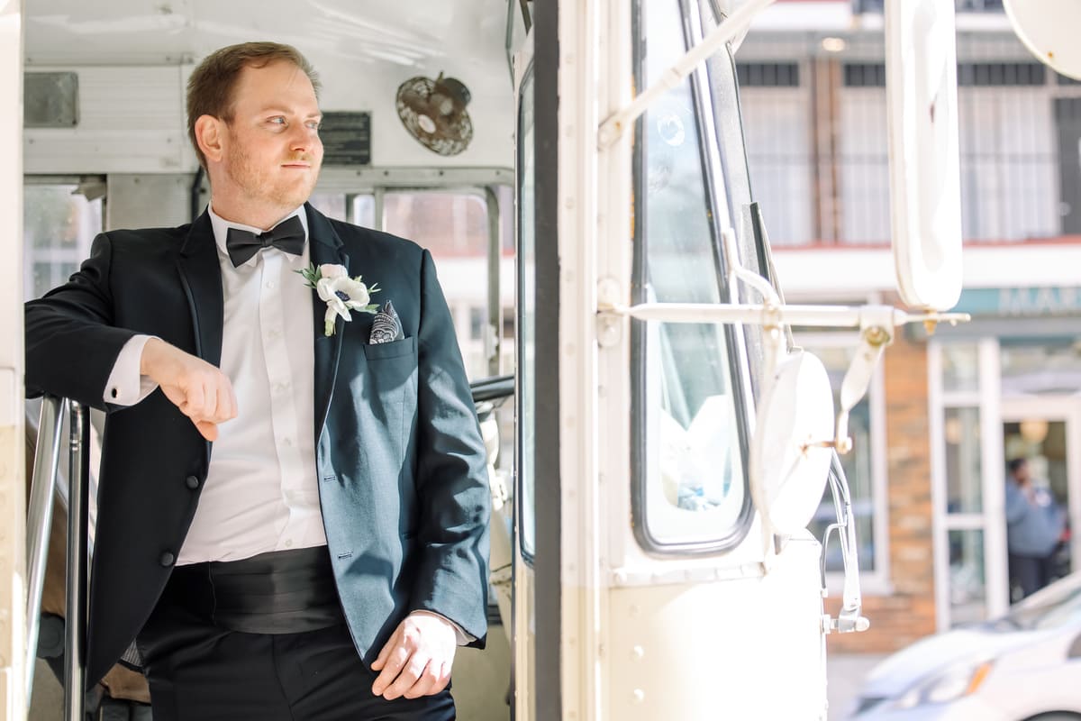 groom getting ready francis marion hotel