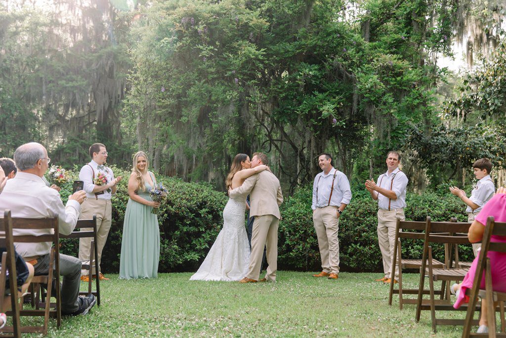 wedding ceremony at Magnolia Plantation