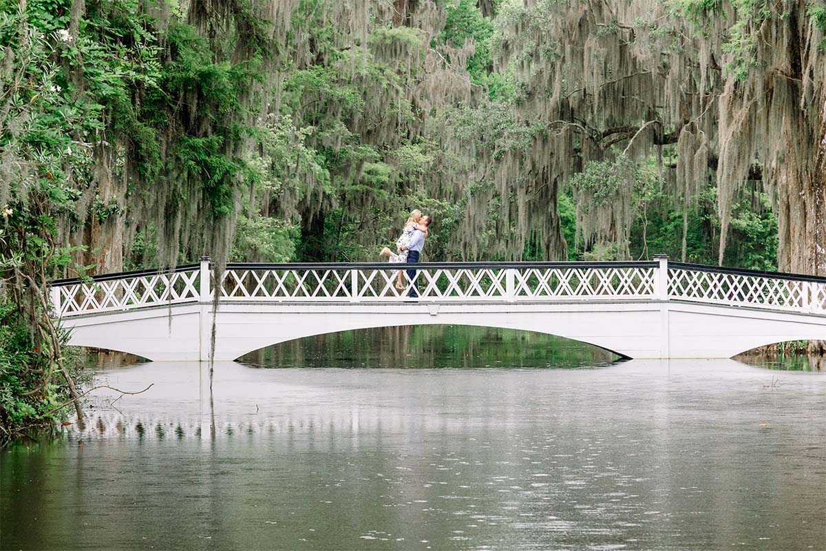 Charleston secret proposal at Magnolia Plantation and Gardens
