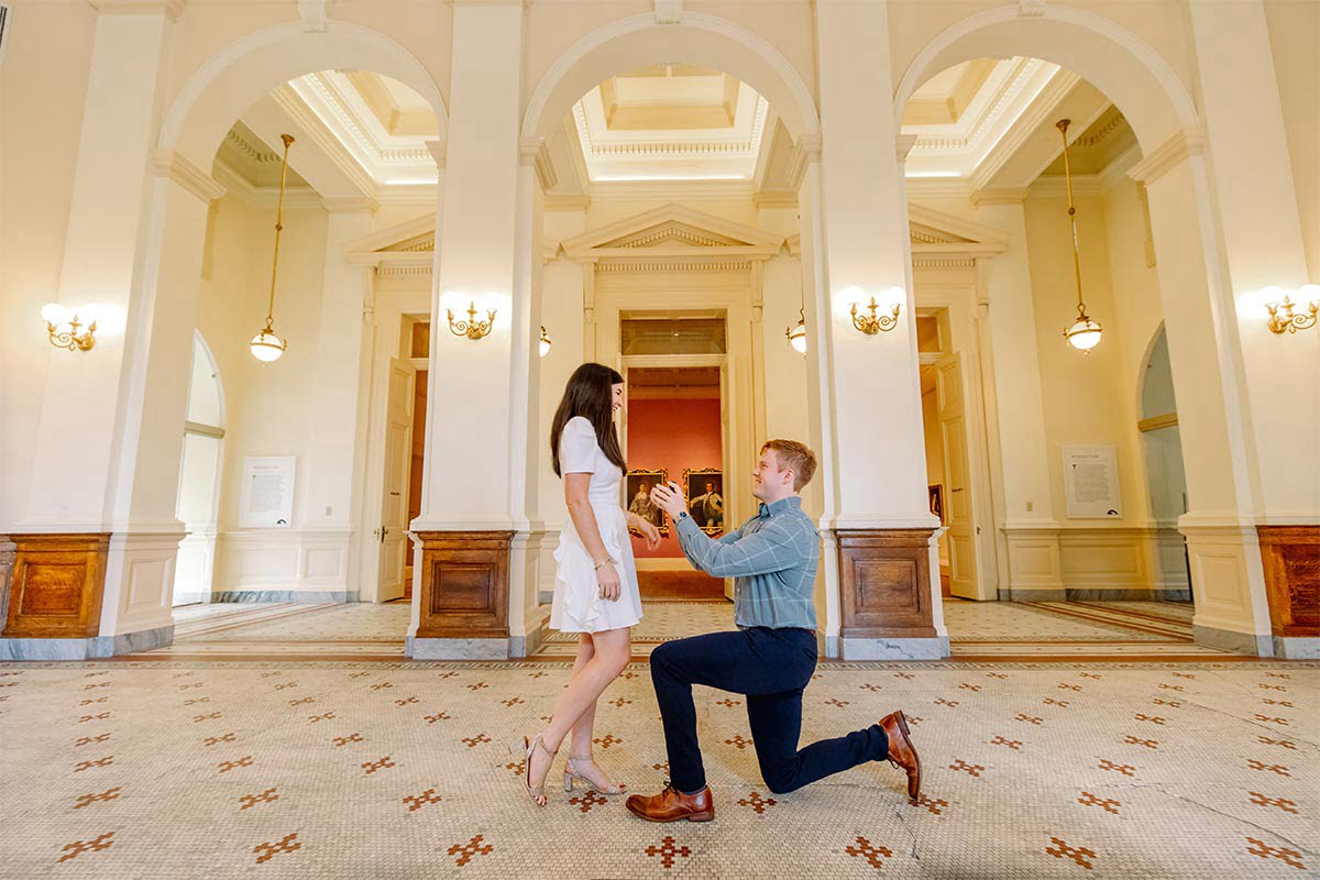 Charleston secret proposal at The Gibbes Museum of Art