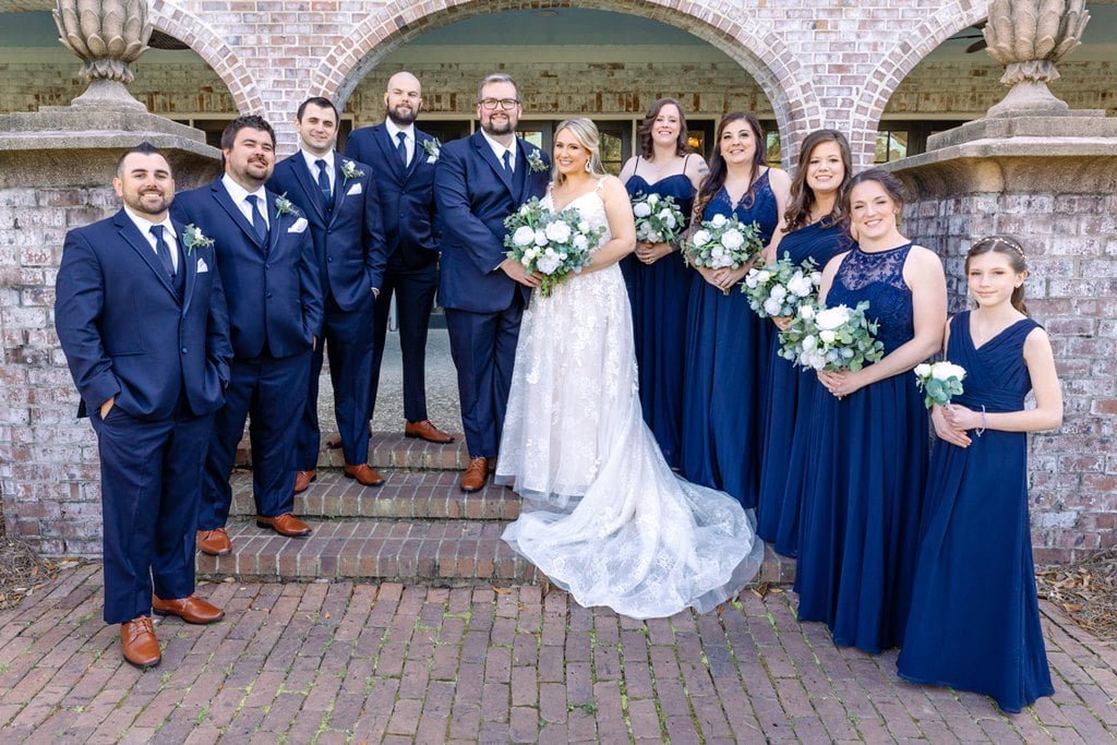 bride and bridesmaids charleston wedding