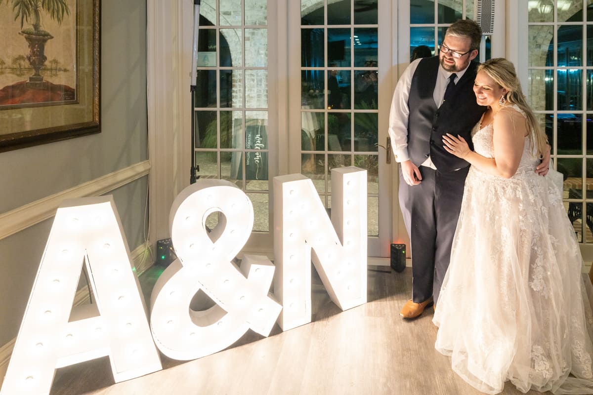 bride and groom smiling charleston wedding