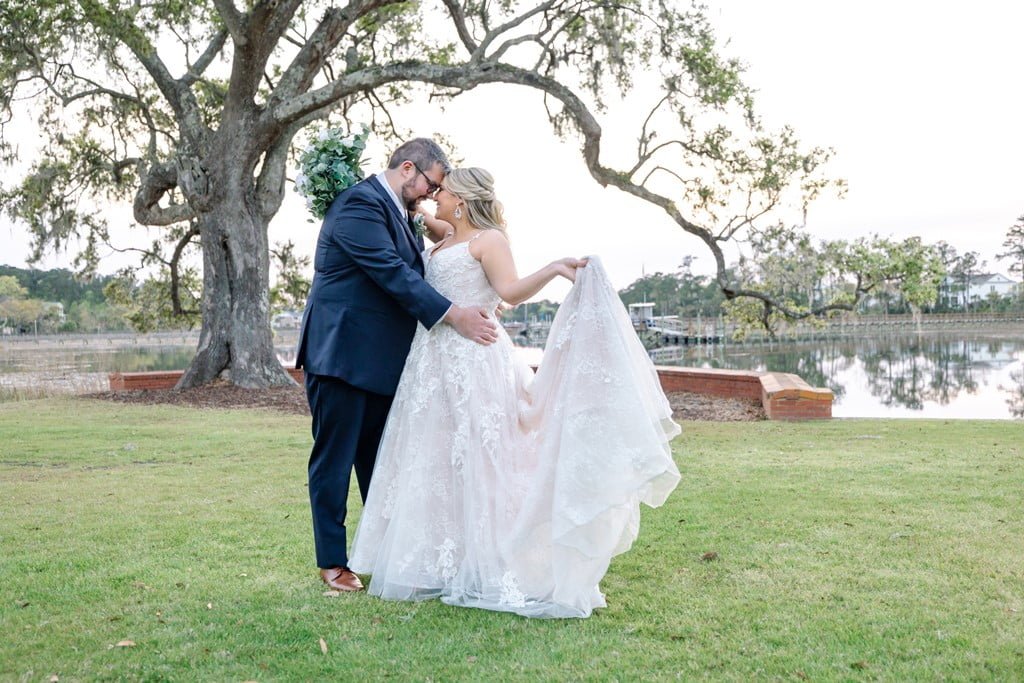 couple dancing charleston wedding reception