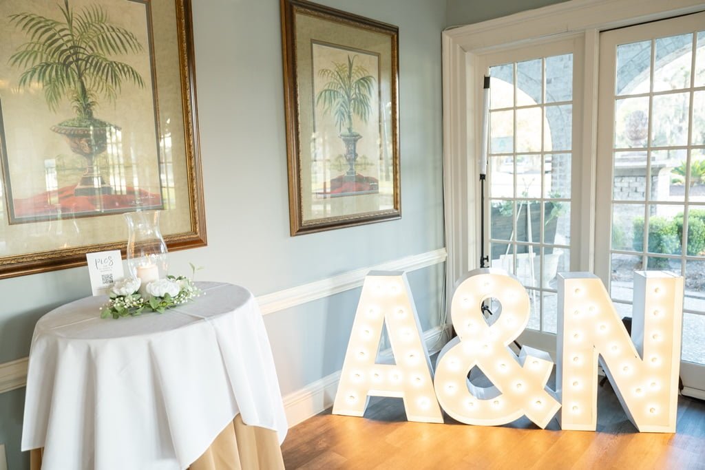 couple toasting charleston wedding reception