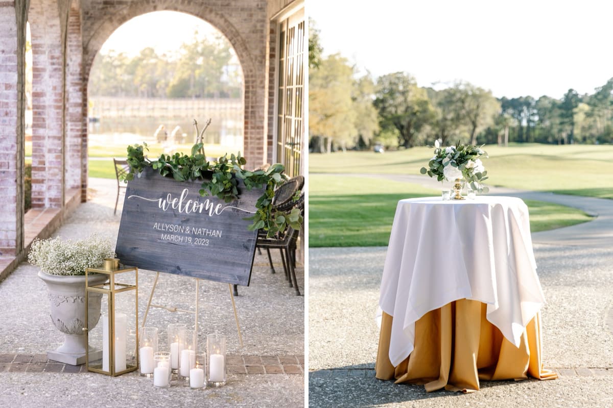 dunes west wedding ceremony decor