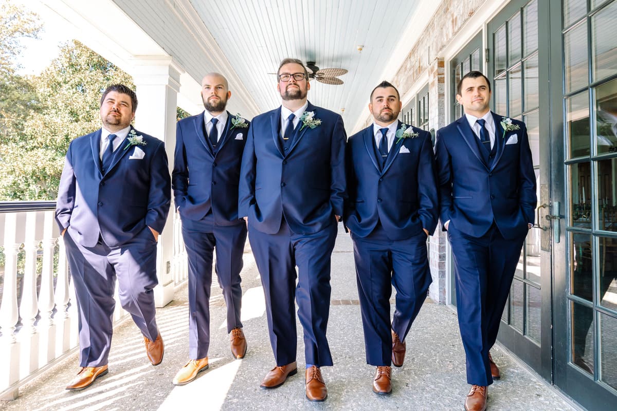 groomsmen group photo dunes west charleston