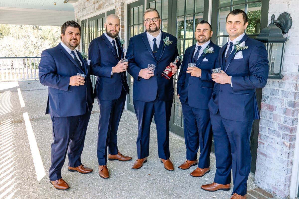 groomsmen toast dunes west charleston