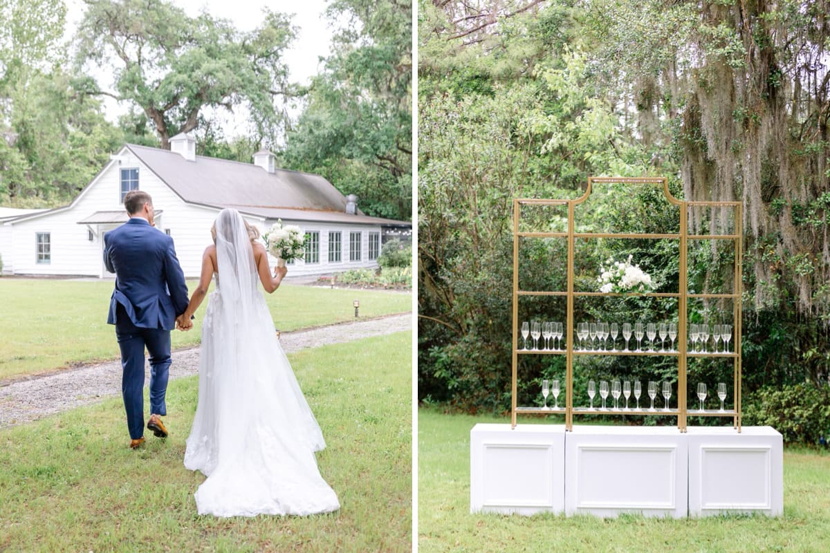 wedding ceremony setup charleston