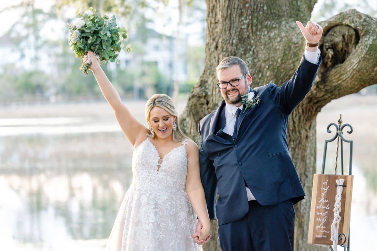 wedding couple charleston dunes west photography