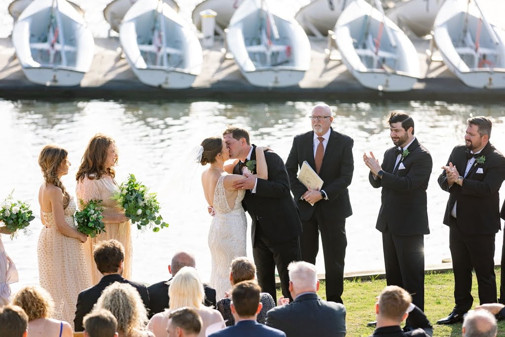 wedding at Swain Boating Center at The Citadel