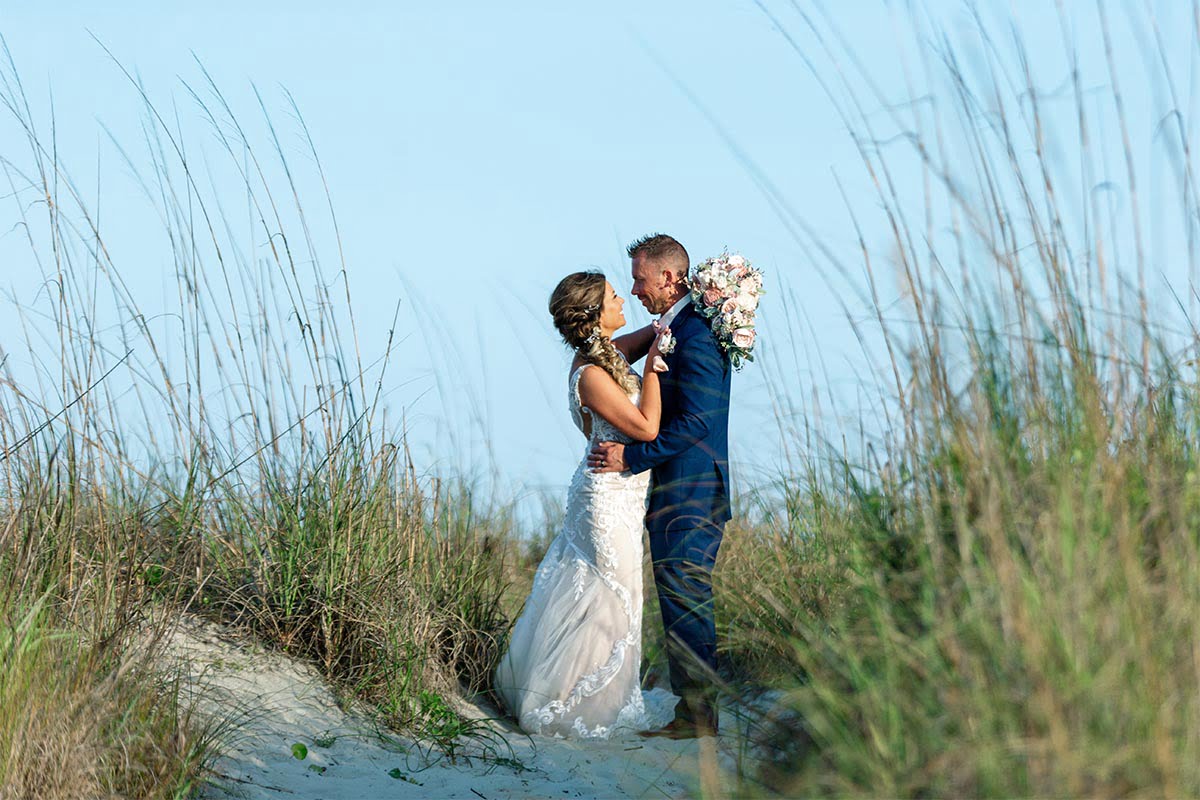 Charleston Wedding Photographer Couple portraits at the beach
