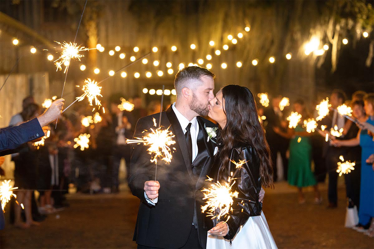 Charleston Wedding Photographer Exit sparklers