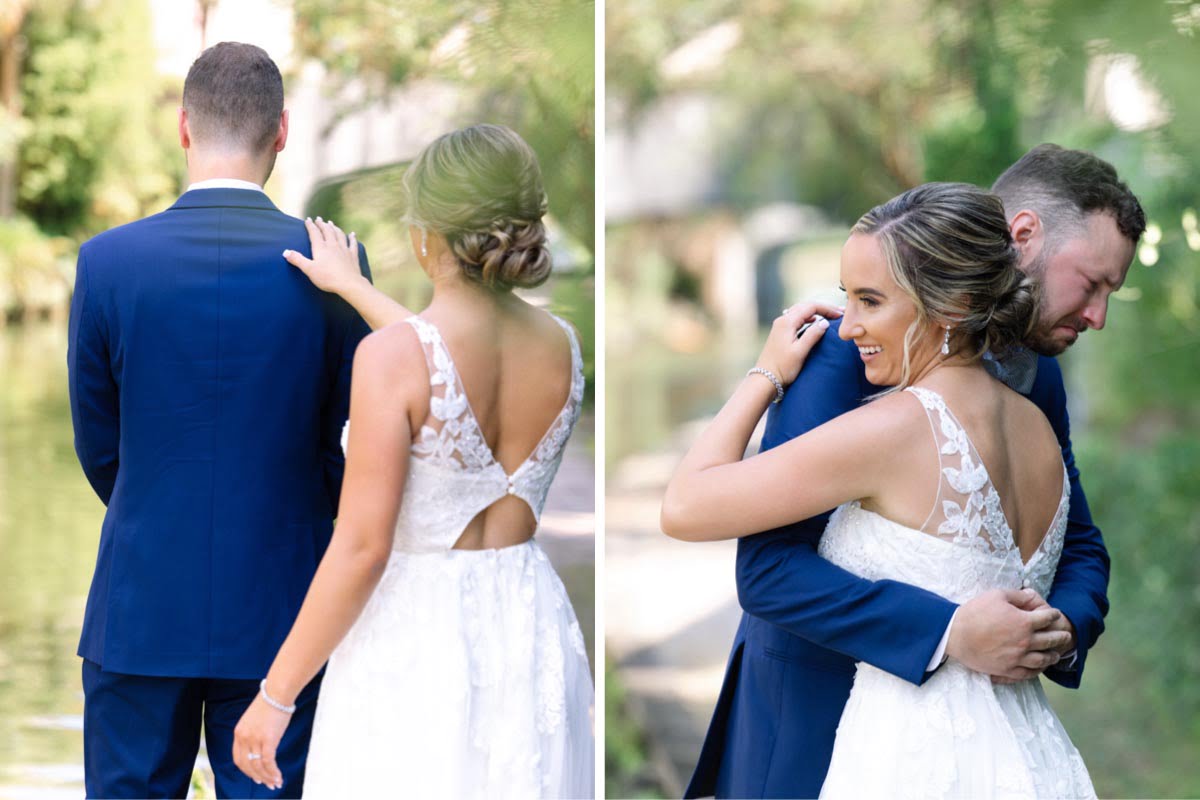 Charleston Wedding Photographer First look and reactions