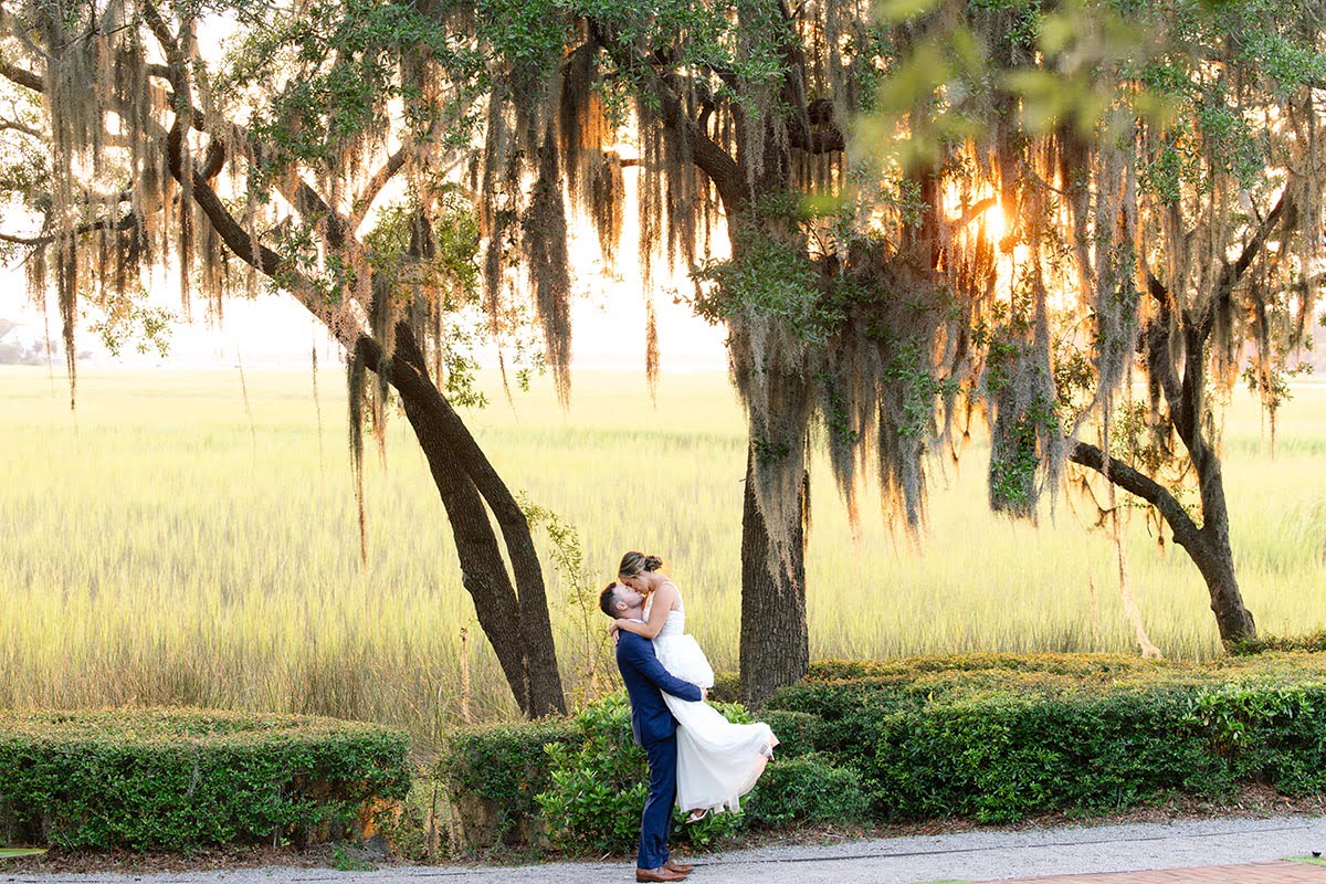 Charleston Wedding Photographer Sunset couple portraits