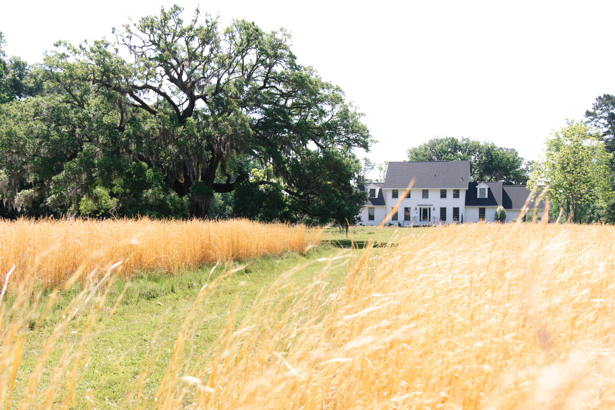 Pine creek wedding venue house distant view