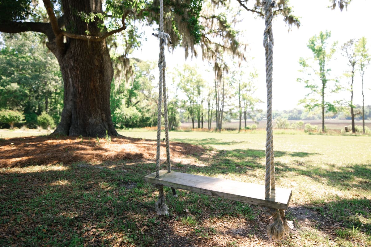 Pine creek wedding venue swing