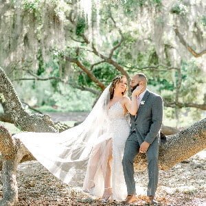 Bride and Groom Elopement Photo by Charleston Photo Art