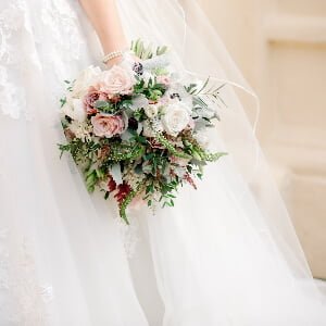 photo of the wedding bouquet by Charleston Wedding Photographers