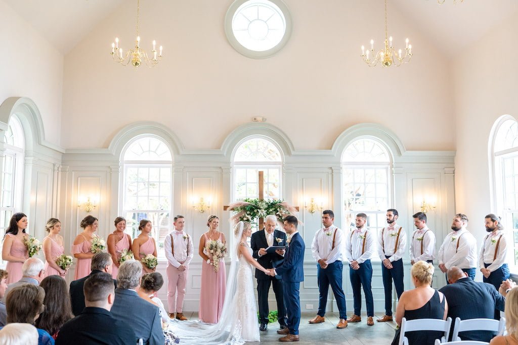 mount pleasant wedding photographers ion chapel indoor ceremony