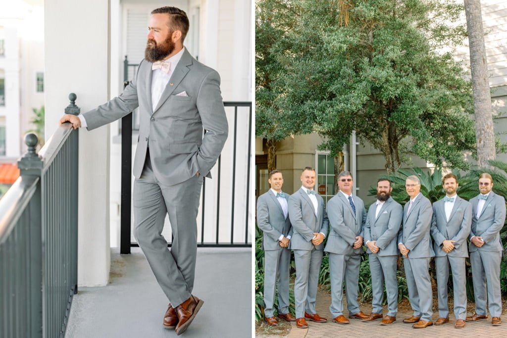 Charleston Harbor Resort and Marina wedding groom pictures
