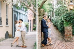 Charleston Elopement Pictures Rainbow Row and Stolls Alley by Charleston Elopement Photographers