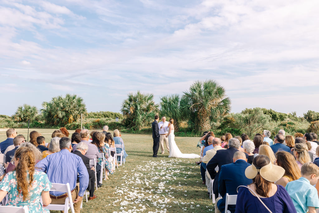 The Citadel Beach Club wedding ceremony