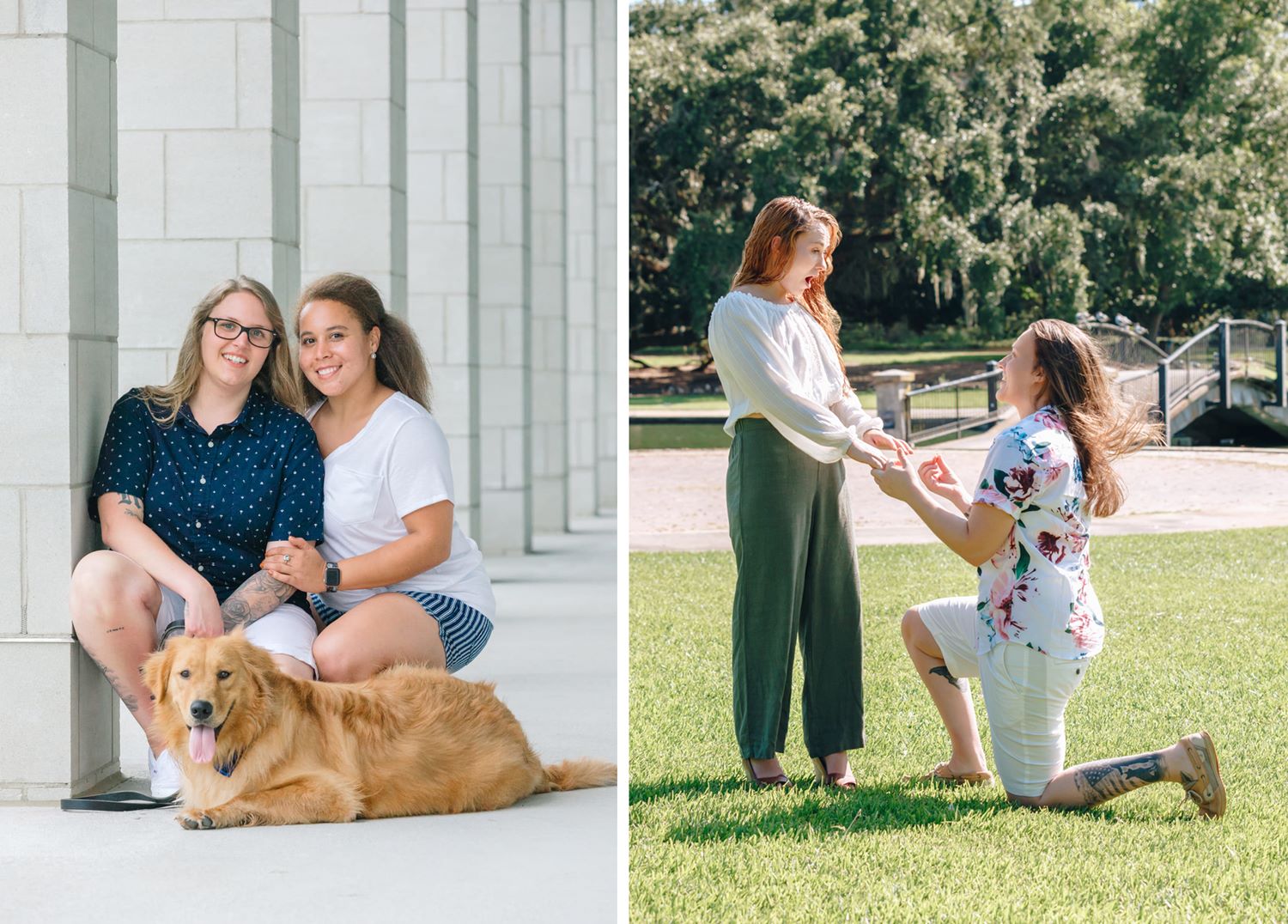 charleston same sex secret proposal photo session