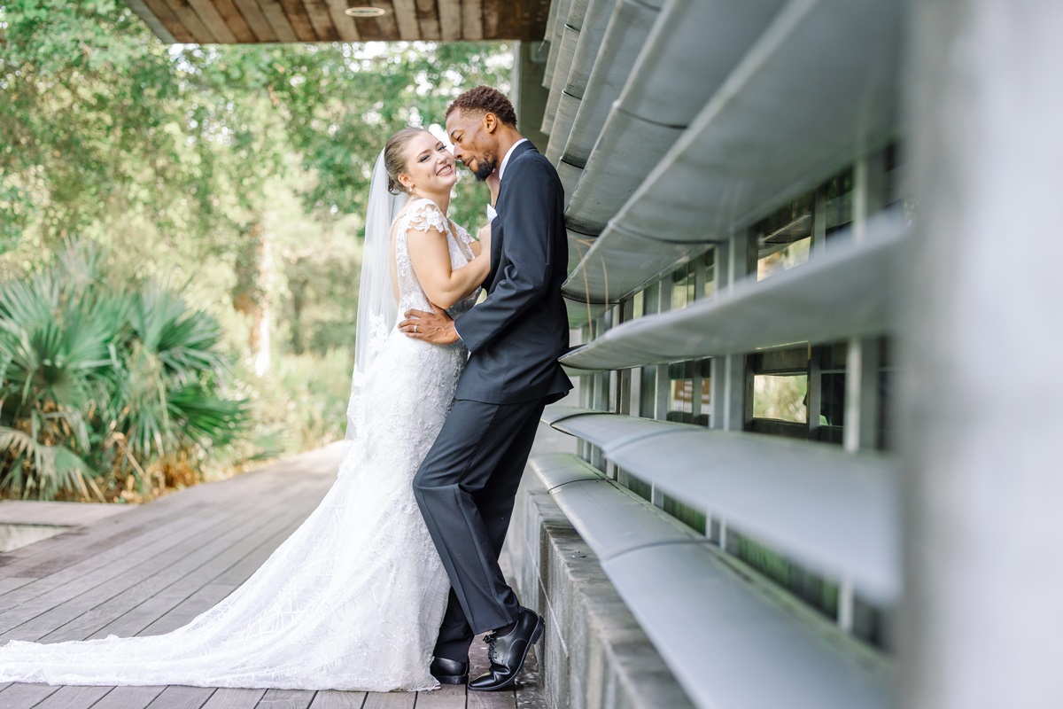 Founders hall wedding venue outdoor portrait