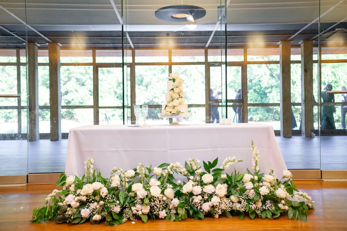 Founders hall wedding venue table decoration