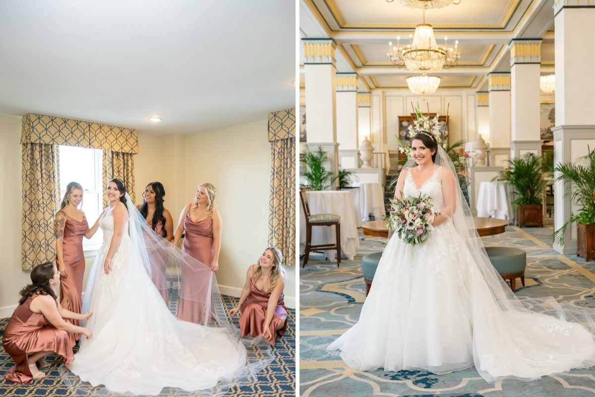 Francis Marion Hotel wedding venue bridal photo session