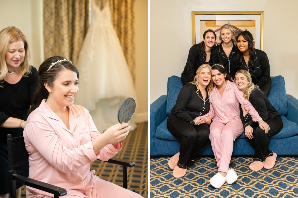 Francis Marion Hotel wedding venue bride getting ready