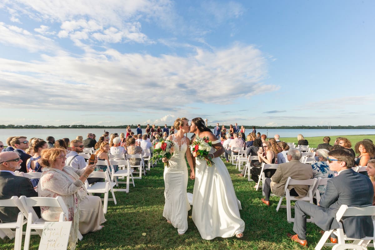 Island House wedding venue bride portrait