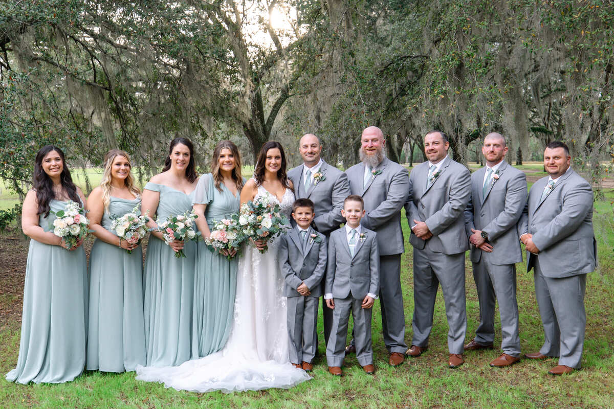 Eden at Gracefield wedding venue bridal party