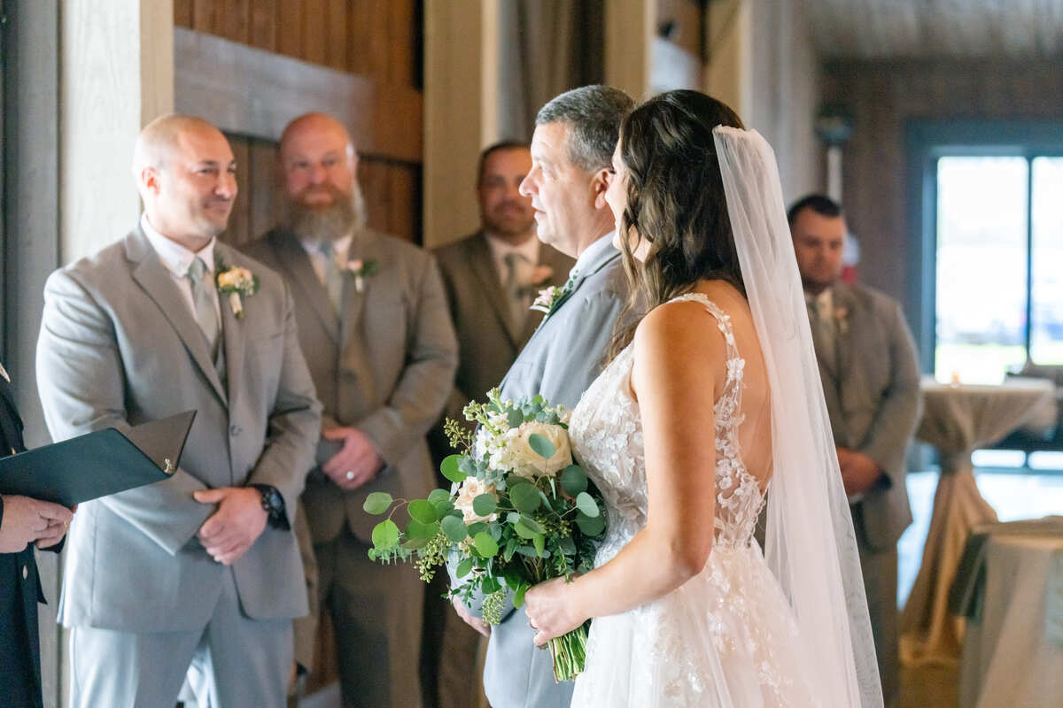 Eden at Gracefield wedding venue ceremony closeup