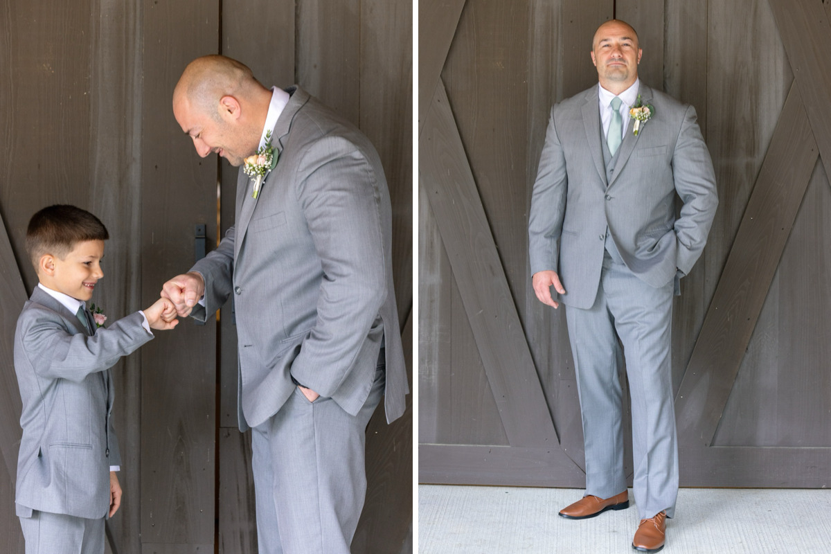 Eden at Gracefield wedding venue groom portrait