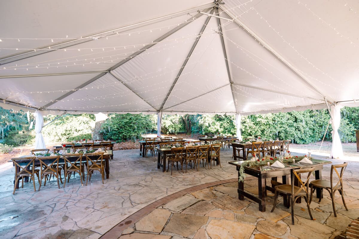 Legare Waring House wedding venue reception tent