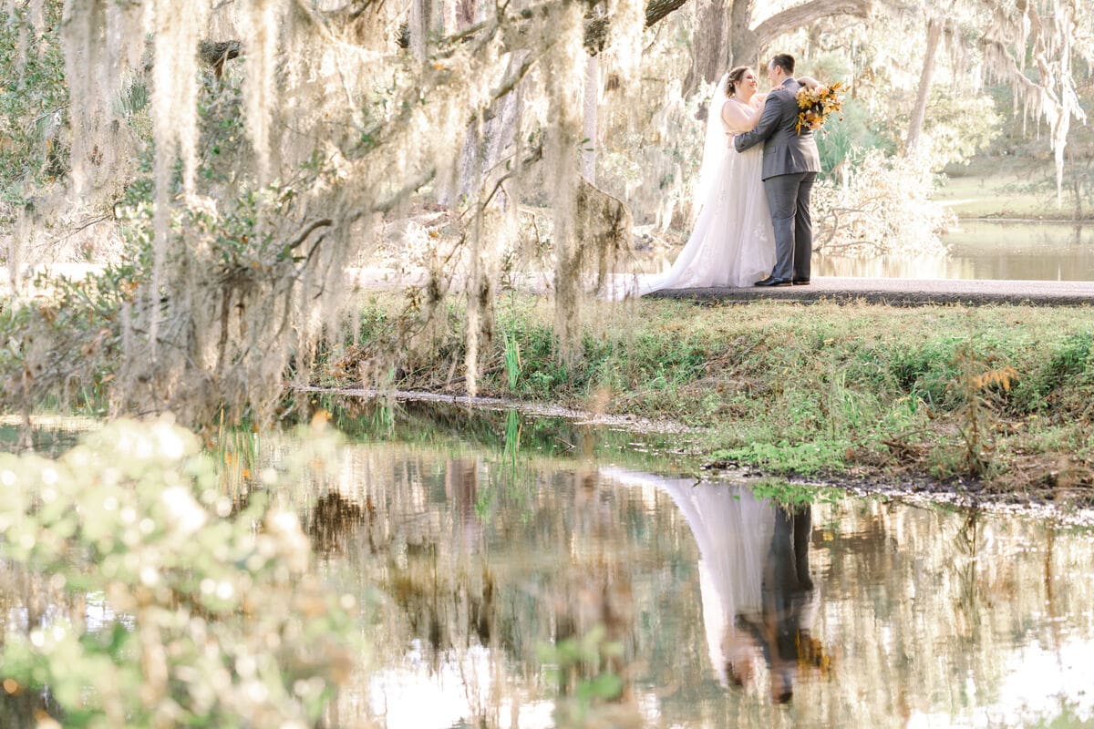 Legare Waring House wedding venue reflection in the water