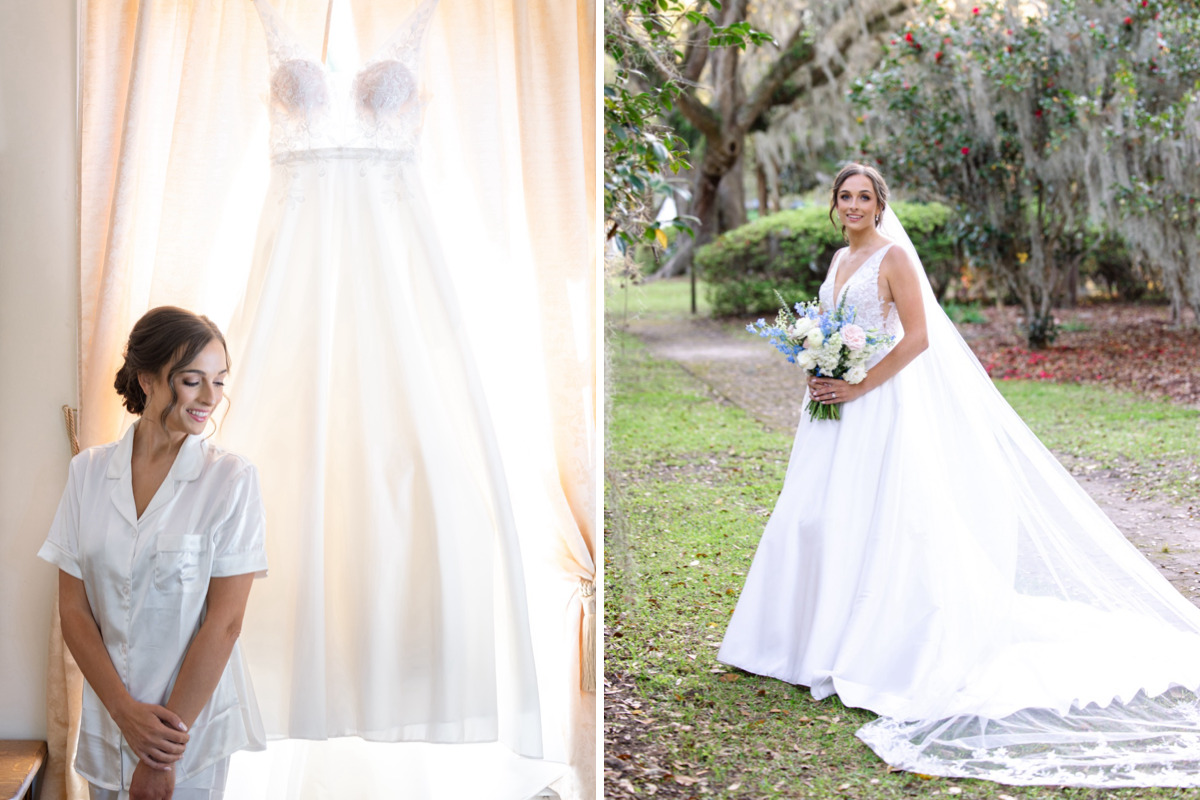 Old Wide Awake Plantation wedding venue bridal portrait