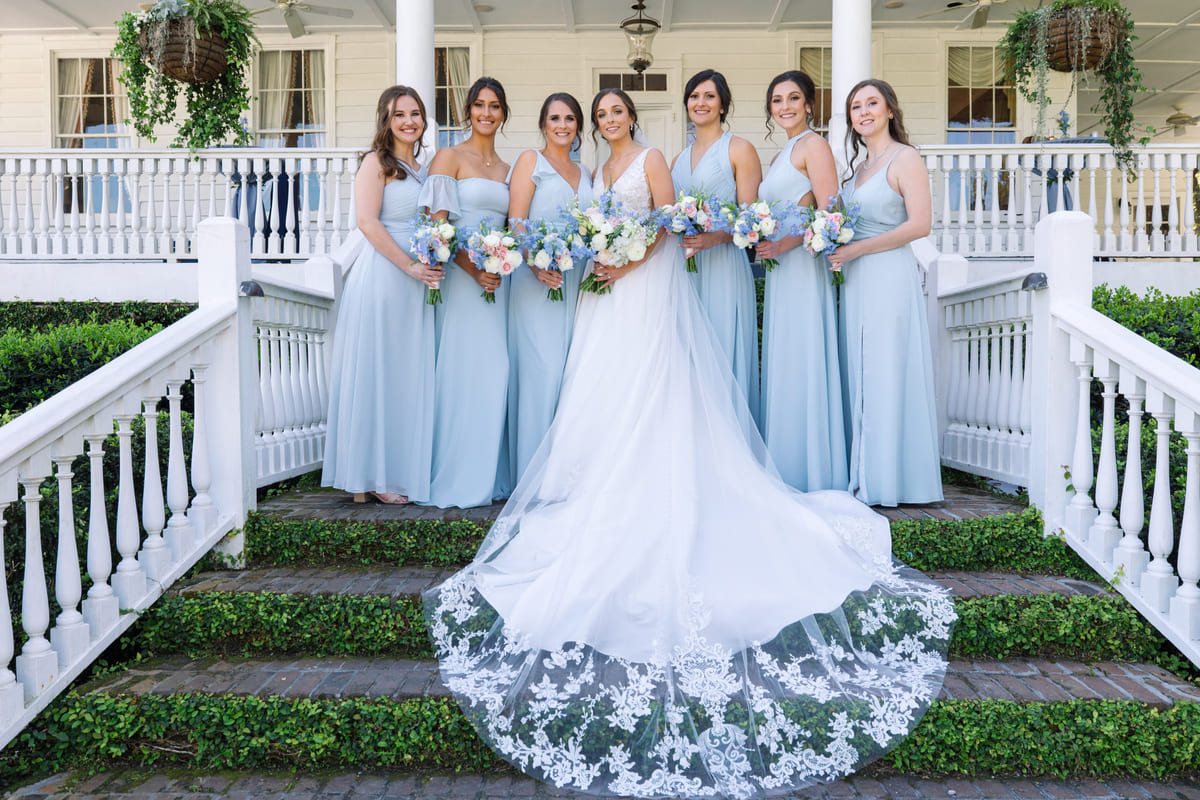 Old Wide Awake Plantation wedding venue bridesmaids