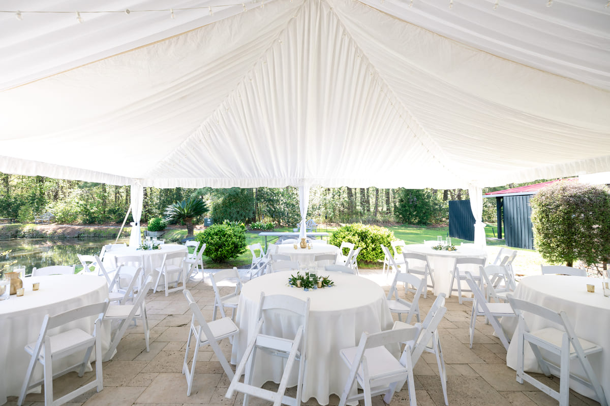 Old Wide Awake Plantation wedding venue reception tent