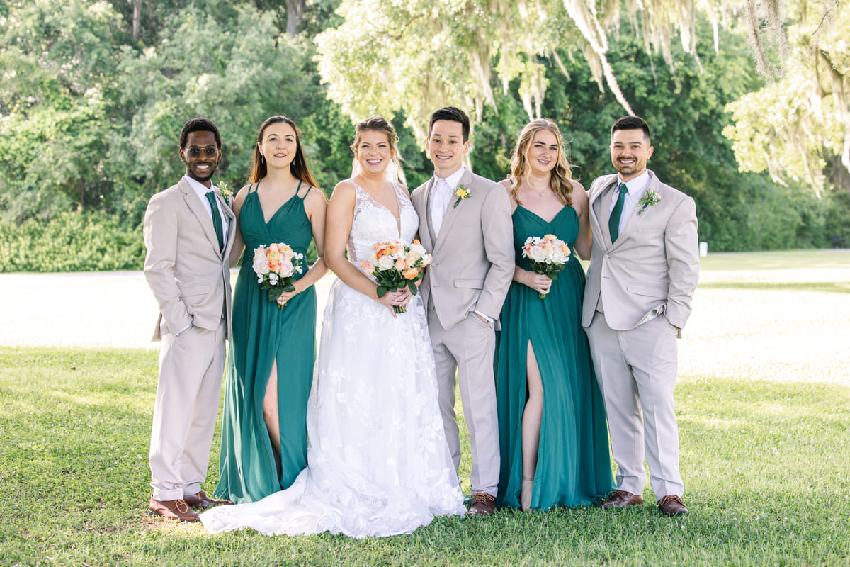 Wingate Place wedding venue bridal party