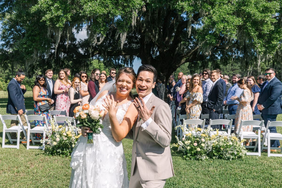 Wingate Place wedding venue ceremony closeup