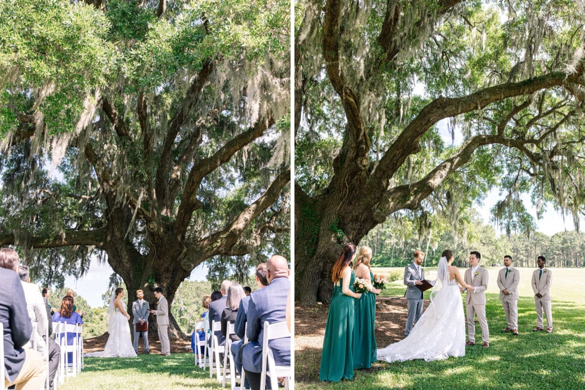 Wingate Place wedding venue outdoors ceremony