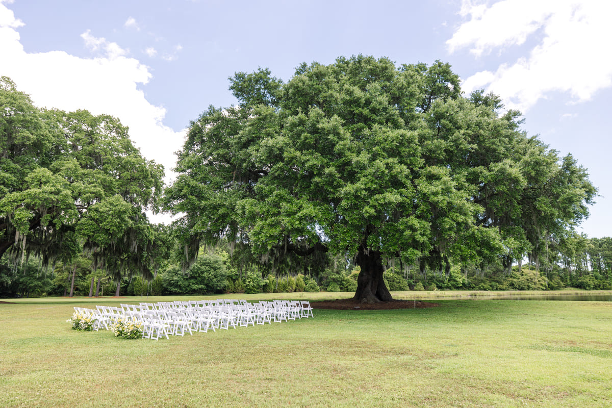 Wingate Place wedding venue white chairs