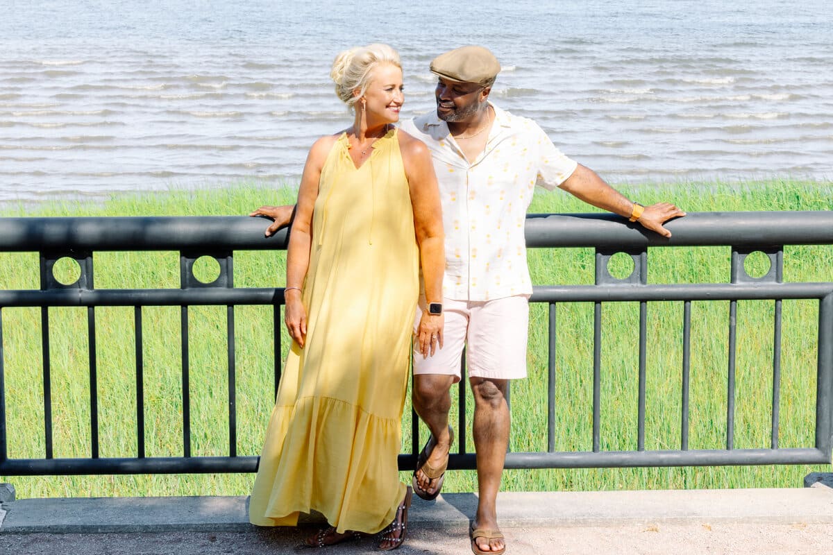 engagement photos waterfront park charleston