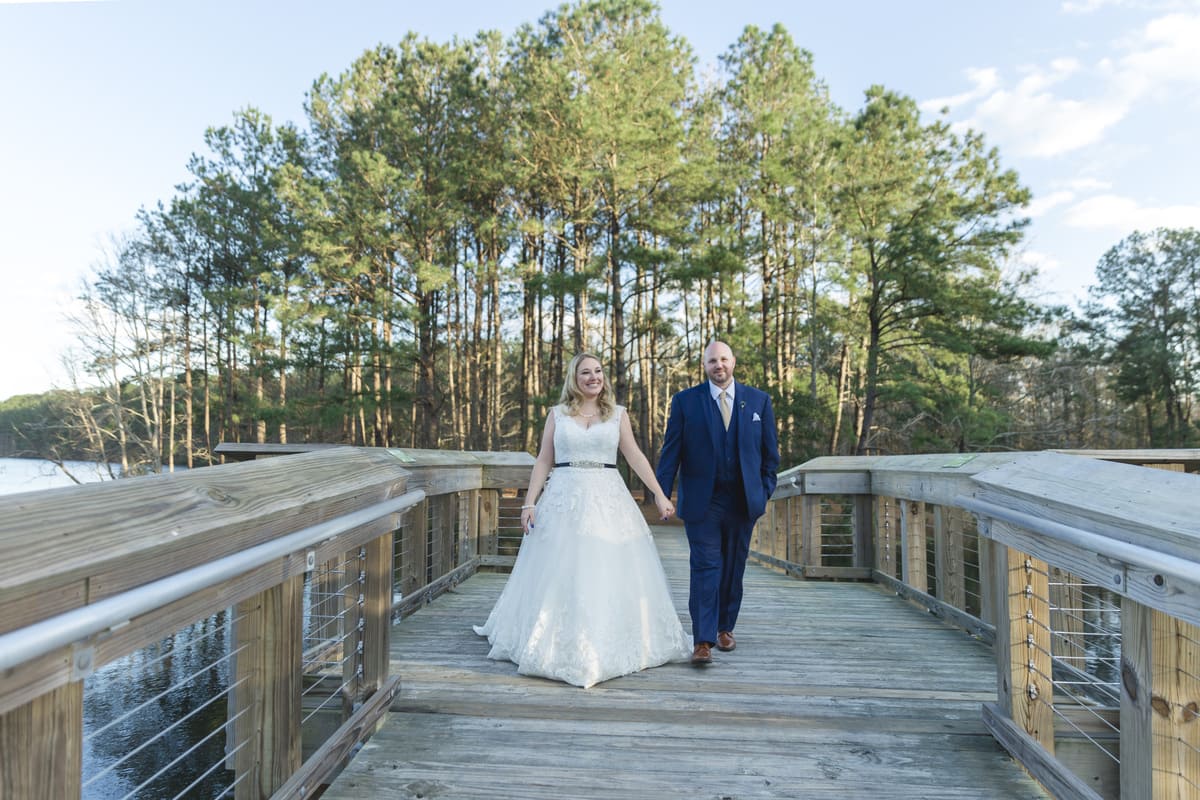 the Lake House at Bulow wedding venue couple portrait