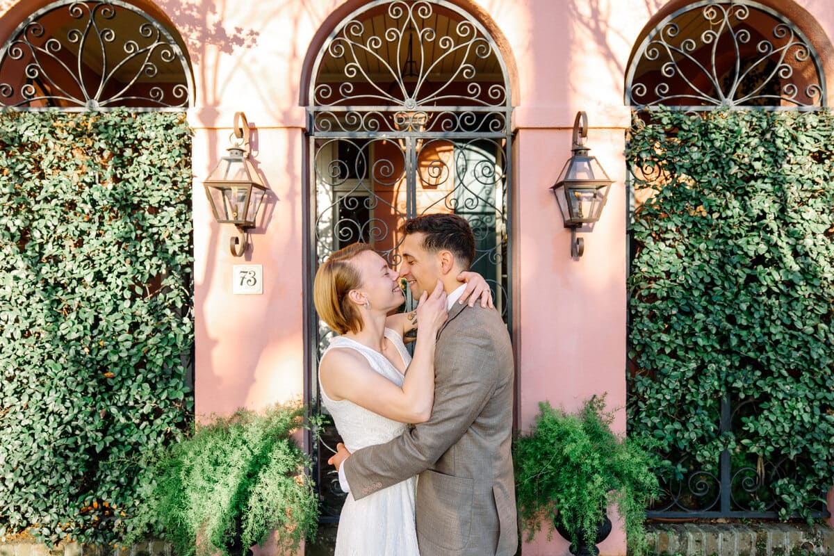 waterfront park charleston engagement photography