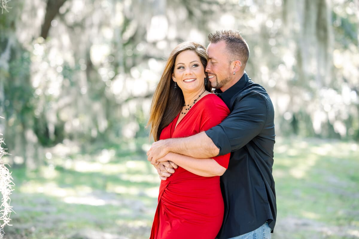 brookgreen gardens engagement photos charleston sc