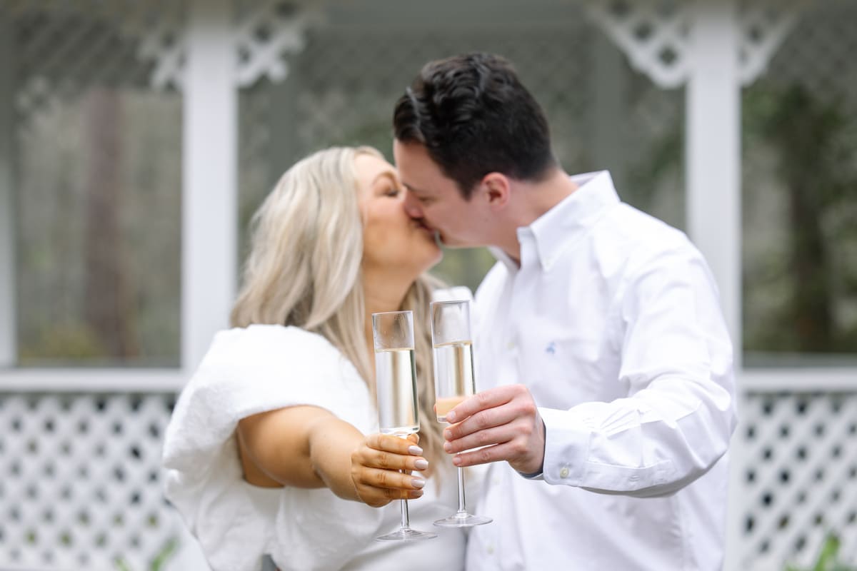 cypress gardens waterfront engagement photo charleston